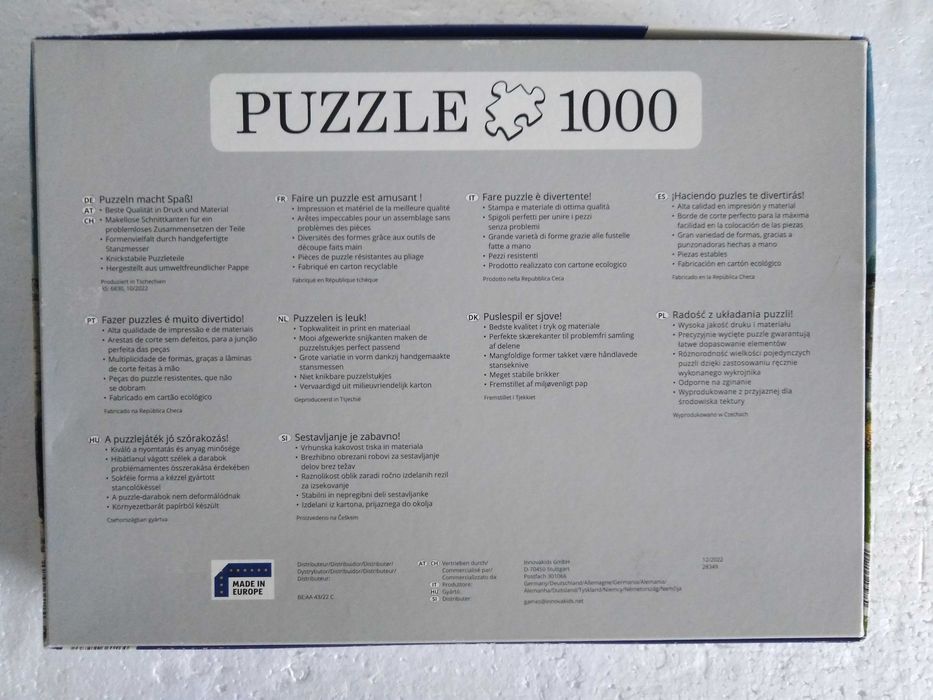 Puzzle Palácio Belverede Viena 1000 Peças