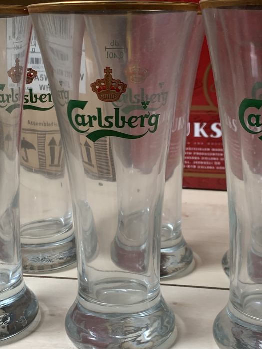 Gratka kolekcjonerska! CARLSBERG szklanki do piwa 0,4 / 0,25