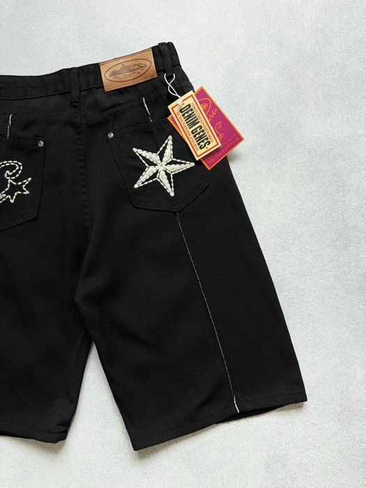 Джинсовые шорты Corteiz C-Star Denim Кортез Шорти