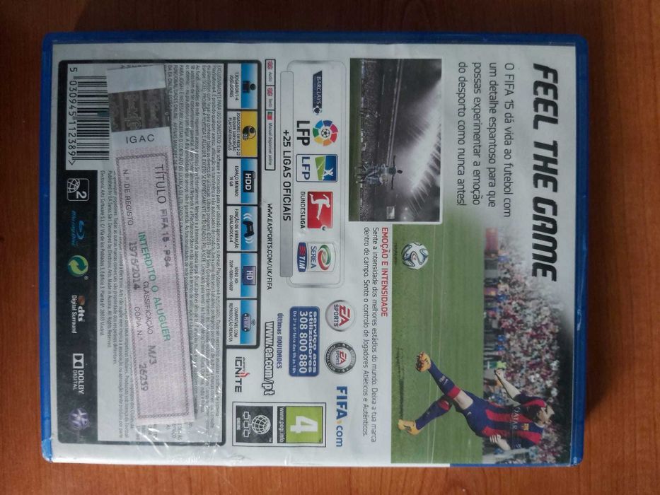 futebol FIFA15 ps4