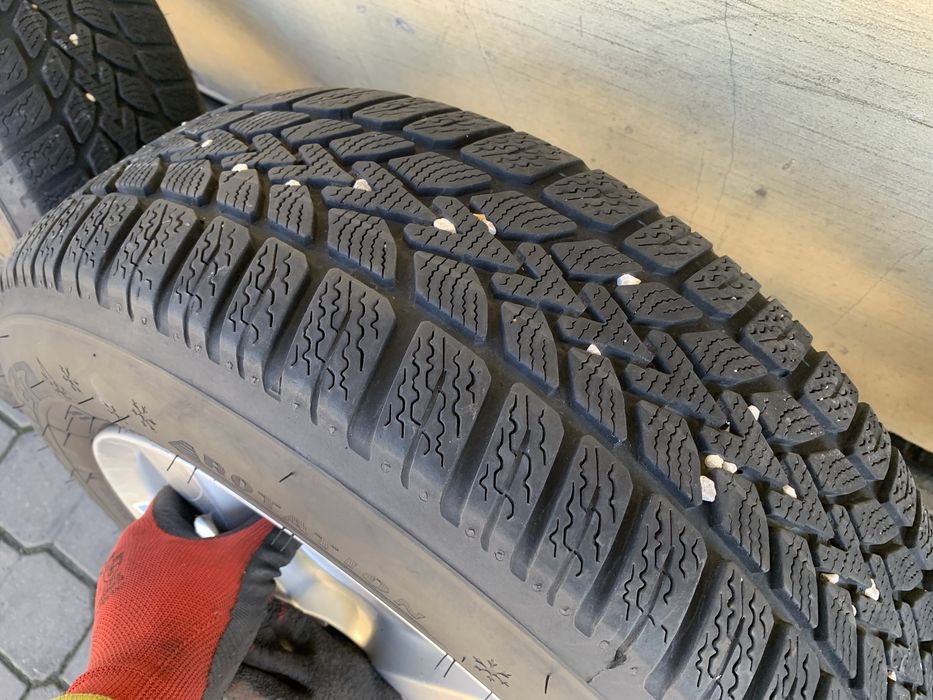 Koła Alufelgi 15” 5x112 + Opony Zimowe 195/65R15 VW Audi Skoda