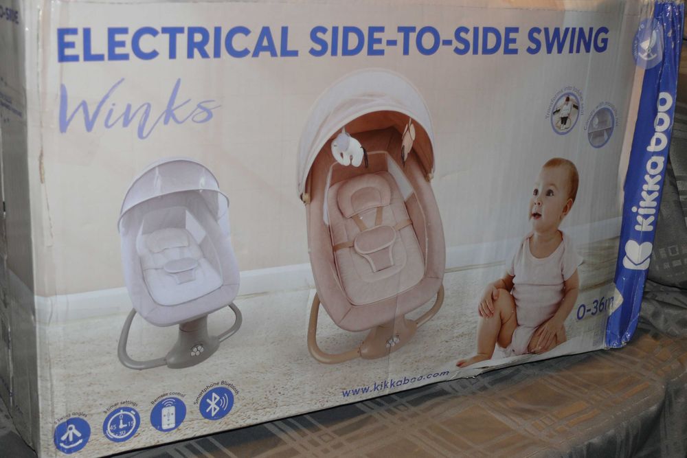 Kikkaboo Espreguiçadeira Elétrica de Lado a Lado Winks