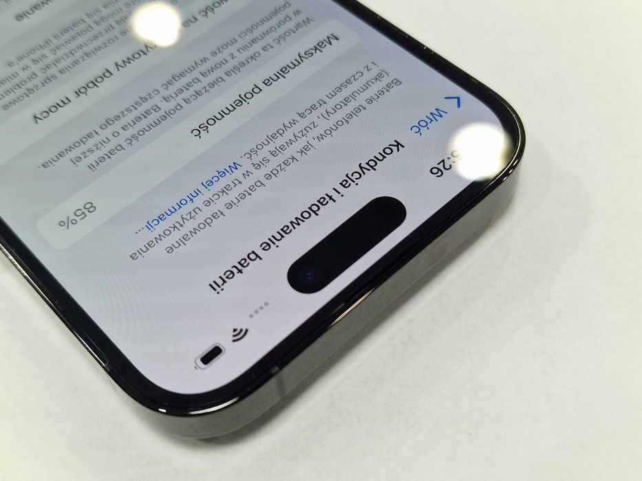 Iphone 14 PRO 128GB/ Space Black/ BAT 85%/ Grade A/ + ładowarka