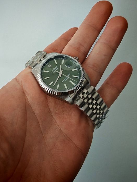 Nowy zegarek automatyczny Cadisen mechanizm Seiko nh35