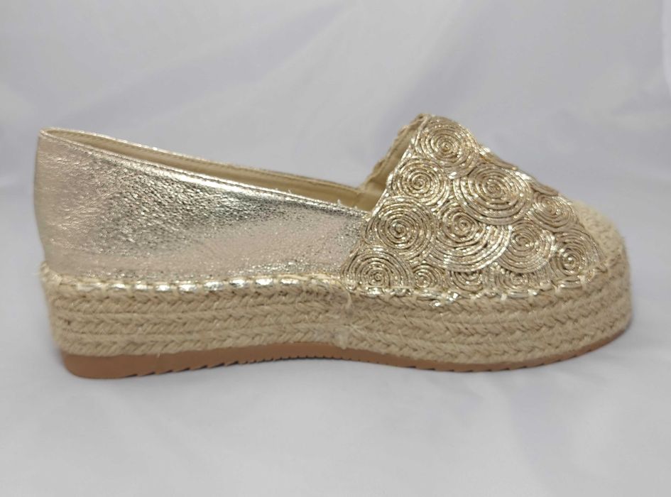 Espadryle Bellamica złote