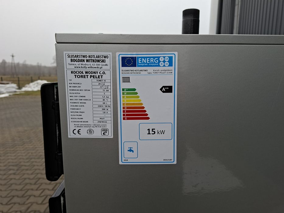 Kocioł co Piece na pellet korpus wymiennik moc 15-20 kW pod Kipi eko5