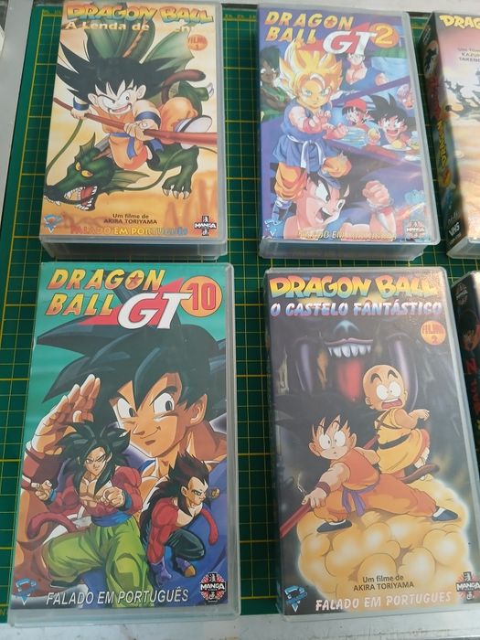 10 cassetes Dragon Ball VHS em Portugués