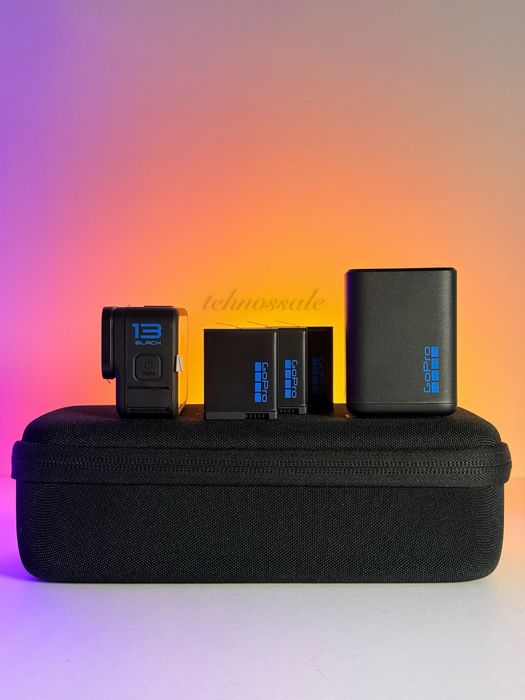 Нова GoPro 13 Black з розширеним комплектом з 3 акумуляторами, зарядною станціює та флешкою 64 гб