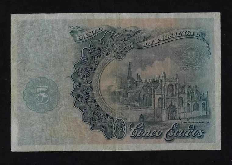 nota 5 escudos 1922 mbc