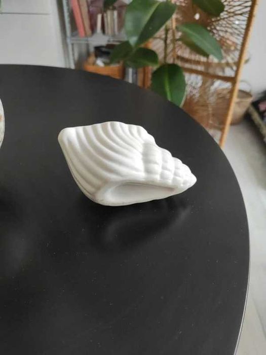 Świecznik pojemnik muszla Boho scandi