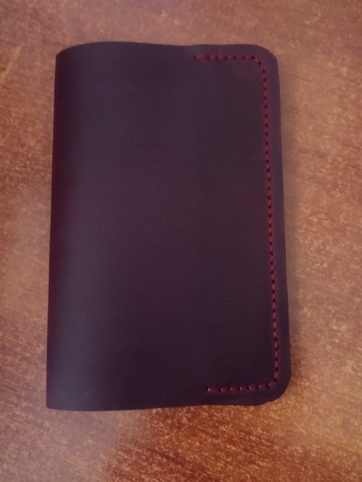 Обложка на паспорт ,чехол для очков из натуральной кожи,ручной работы