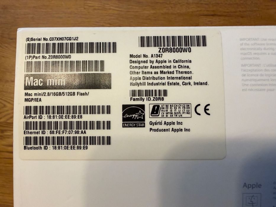 Mac mini (Late 2014) - Cena tylko dla p. Tomek