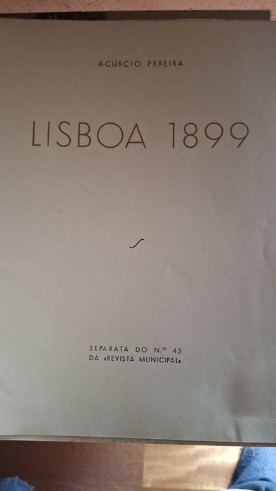 Lisboa 1899 Acurcio Pereira assinado e numerado1950
