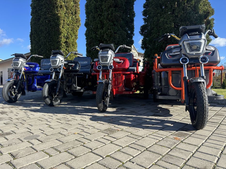 Електричний трицикл вантажо пасажир Crosser Cargo 10