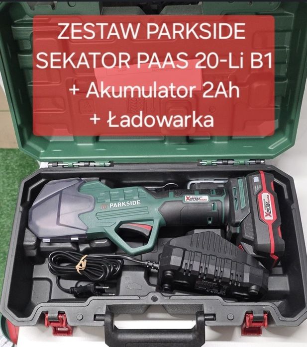 Zestaw Parkside Sekator PAAS 20-Li B1 + Aku 2Ah + Ładowarka