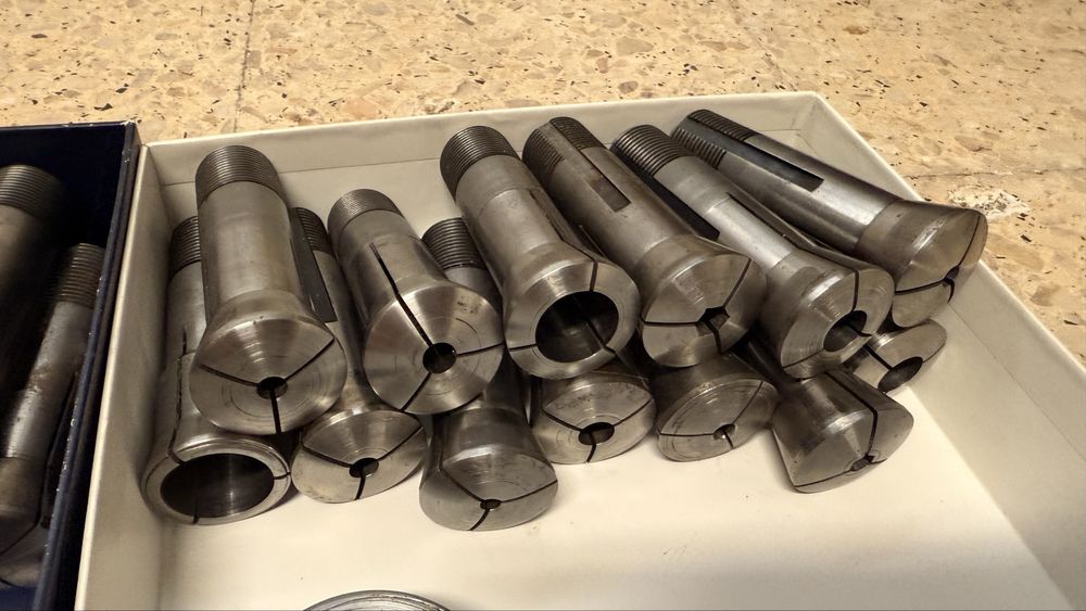 Material torno mecanico schaublin 102 pincas w25 e outros