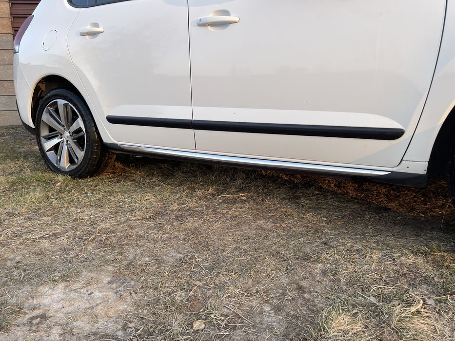 Накладка порогу Пежо 3008,Хром накладка на поріг Пежо 3008,Пластик