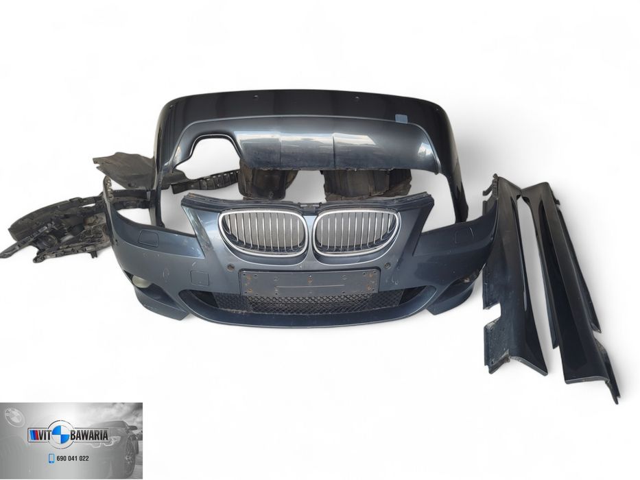 Kompletny zestaw m-pakiet BMW E60 PLATINGRAU METALLIC A68/7