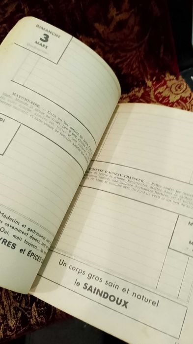 Agenda 1963 De la Boucherie Française