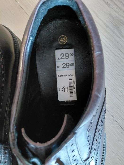 Nowe męskie buty z Holandii skóra 43