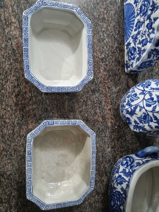 Conjunto 5 peças de cerâmica/louça chinesa