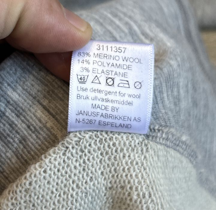 Damska bluza termoaktwyna JANUS NORWAY Wełna Merino Frotte roz XL