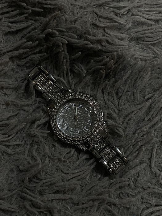 Женские часы Iced Out со стразами (y2k / bling)