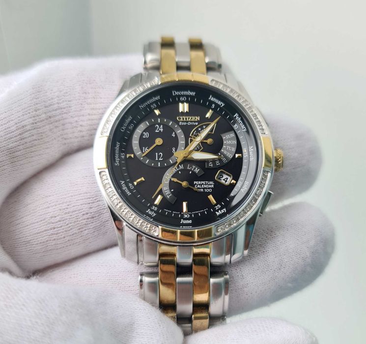 Годинник часы Сitizen Eco-Drive Perpetual Calendar 36 Diamond BL8044