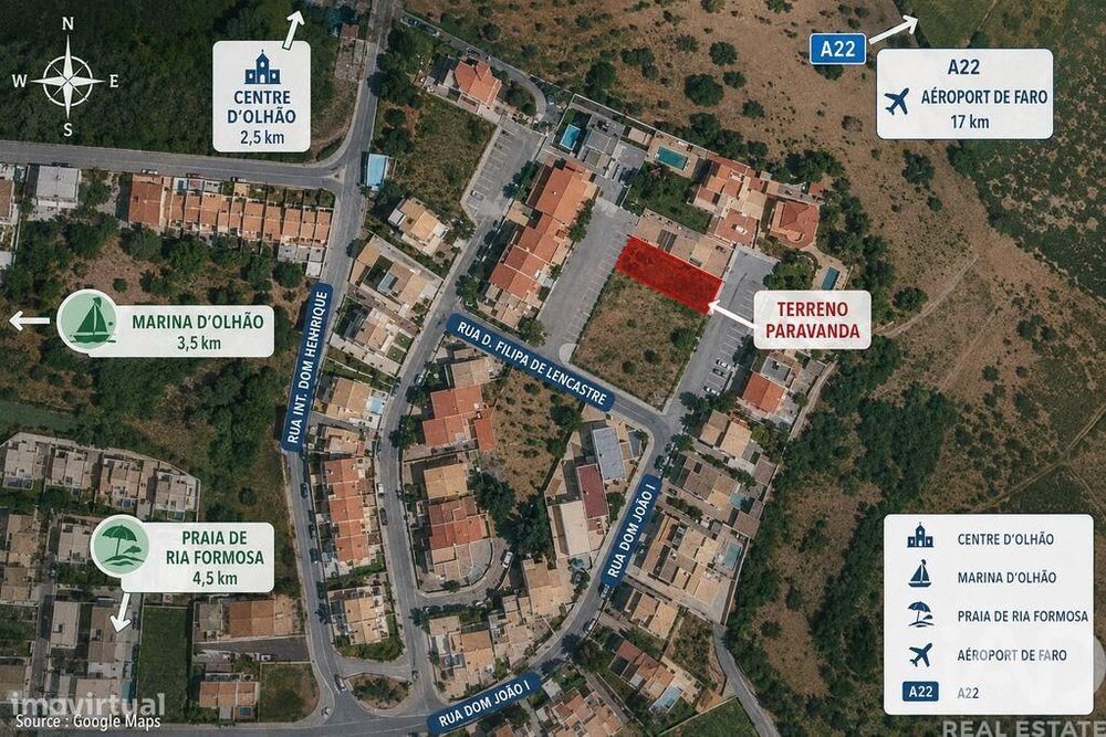Land for Construction in Quelfes