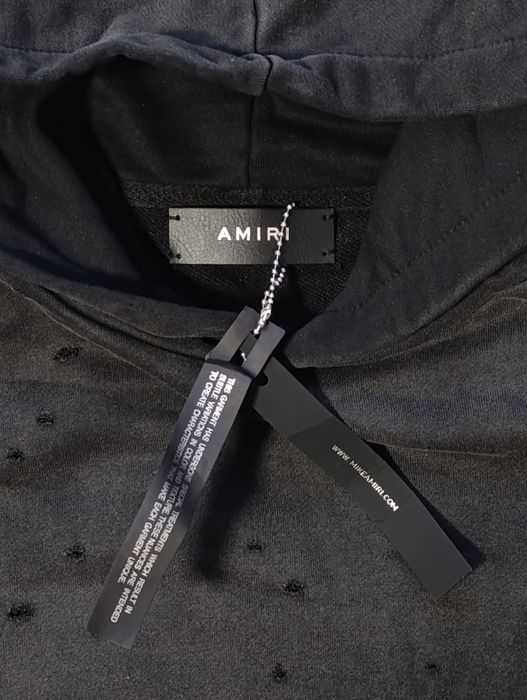 Худі Amiri Shotgun Distressed Black розмір M Нове з бірками