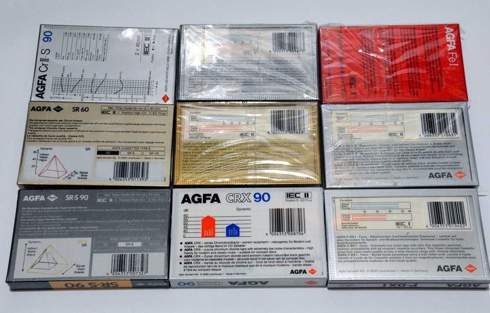 Аудио кассета  AGFA  Chrome Stereo  Ferro Super SR HR Германия  касета