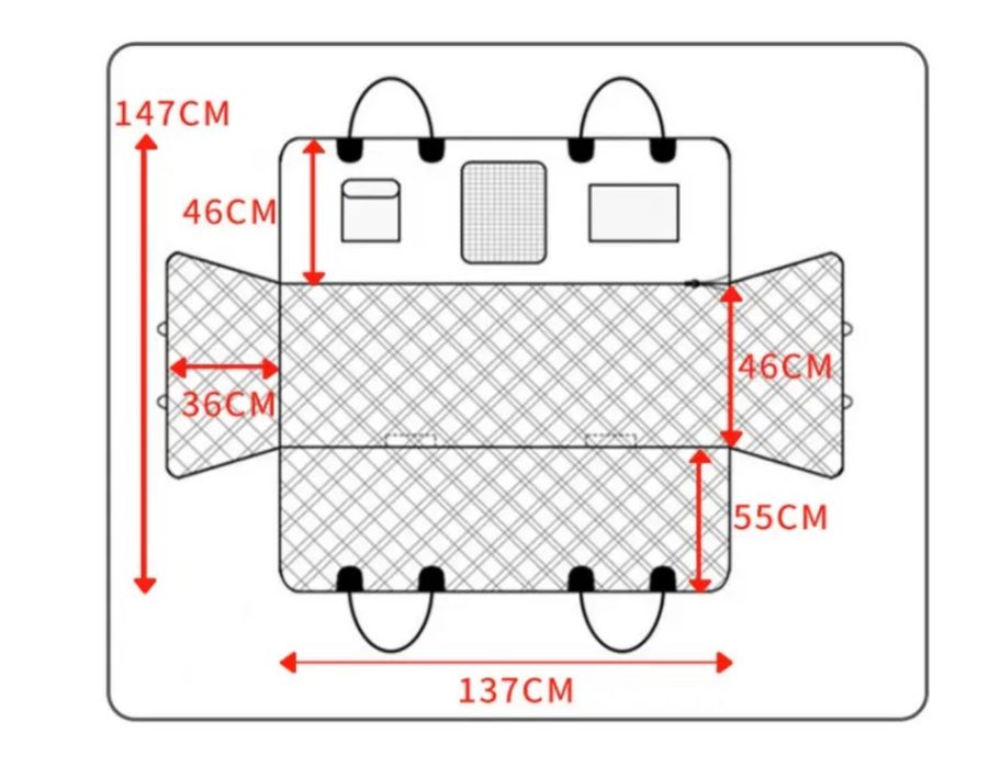 Чехол на сиденье, автогамак