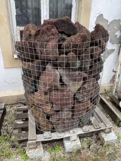 Lawa Wulkaniczna Czarna Czerwona Brązowa do Akwarium Sauny Malawi