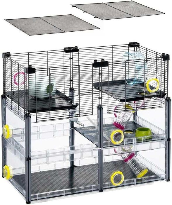 PORTES GRÁTIS - Gaiola Hamster FERPLAST MULTIPLA CRYSTAL