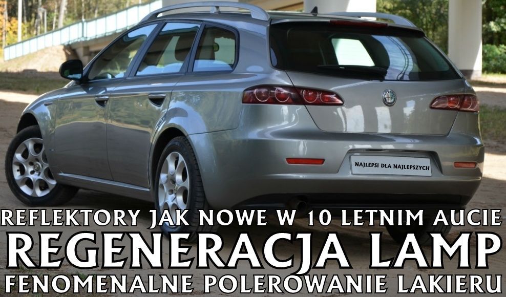 Polerowanie reflektorów z dojazdem, regeneracja, wymiana odbłyśników
