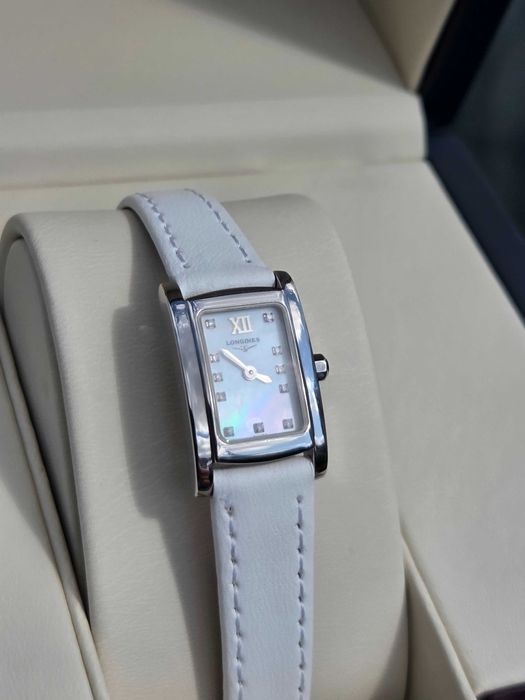 Longines DolceVita z 11 diamentami oraz tarczą perłową - jak NOWY!