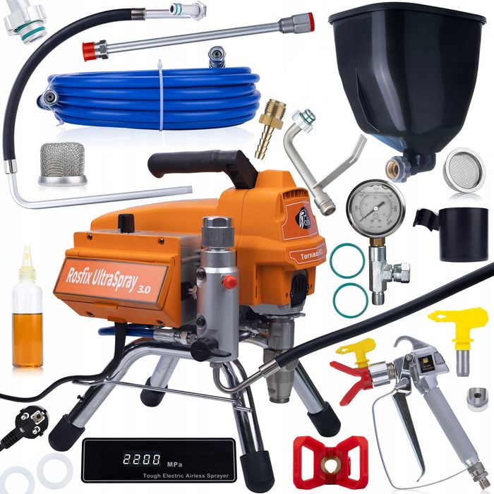 Agregat Malarski Rosfix Tornado RT3 | 2200W, 22MPA, Zbiornik 6L
