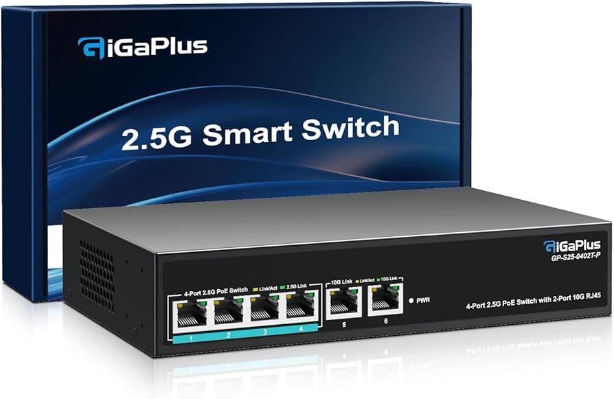 портовий некерований PoE Ethernet-комутатор 10 Гбіт/с