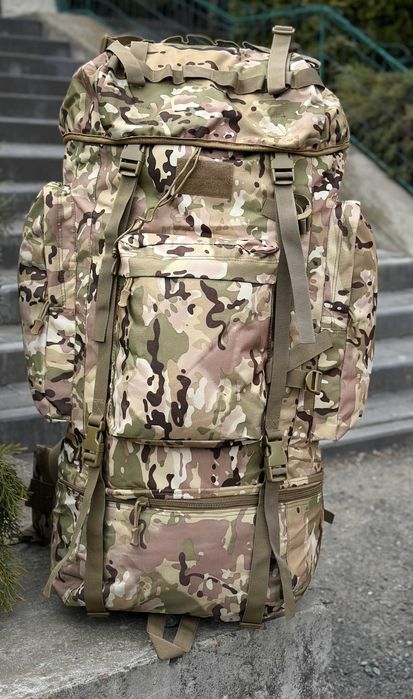 Тактичний військовий великий Рюкзак-Баул на120л з алюмінієвим каркасом