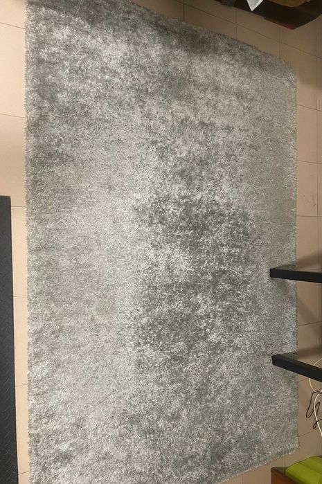 Tapete cinza prata 155x235