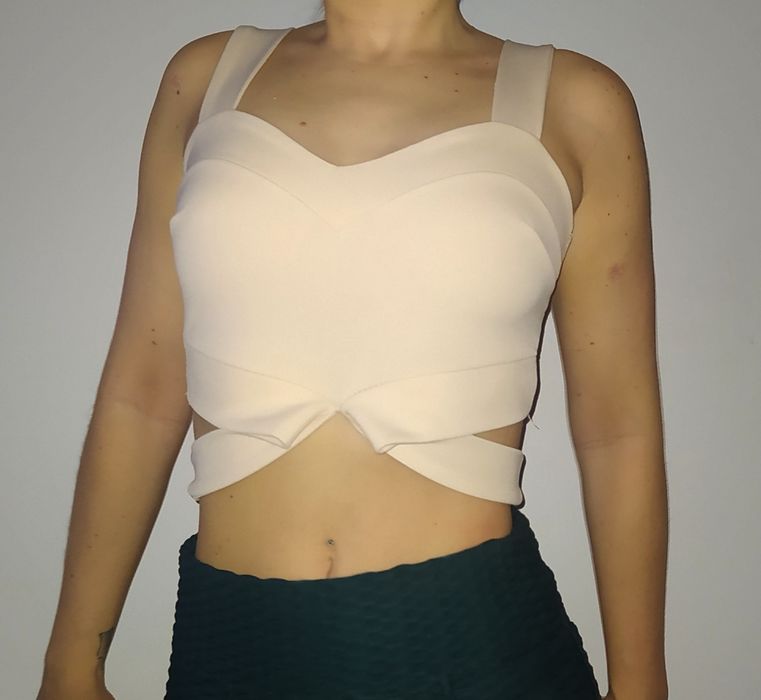 Bralet/ top Pudrowy róż