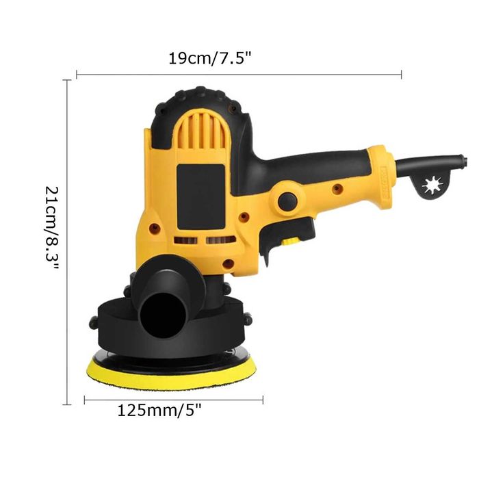 F239 Polidora 800W Profissional Carros 5 Velocidades Encerar