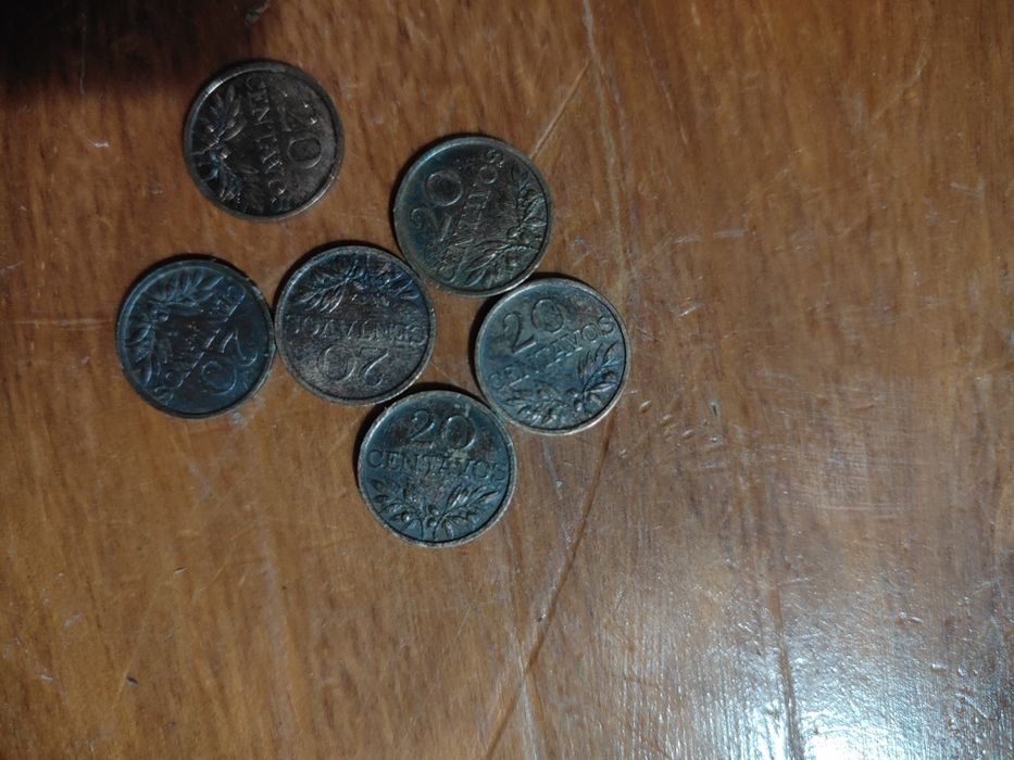 Notas moedas antigas