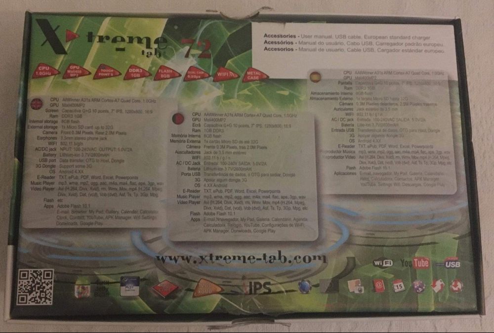 Xtream 7-inch Tablet with Fault: Powers On but Fails to Boot64298890396545123