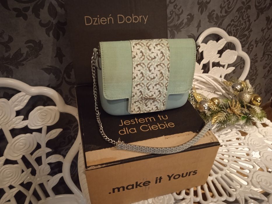 Torebka studniówka o bag mini miętowy