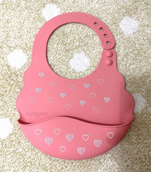Śliniak silikon BabyOno Bibs