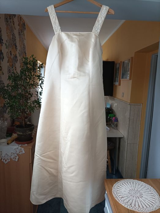 Sukienka do ślubu cywilnego +bolerko z koronki r.36/38