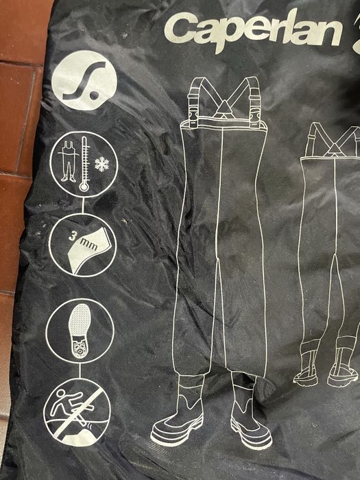 Waders de pesca em neoprene de 3mm, termicos em muito bom estado