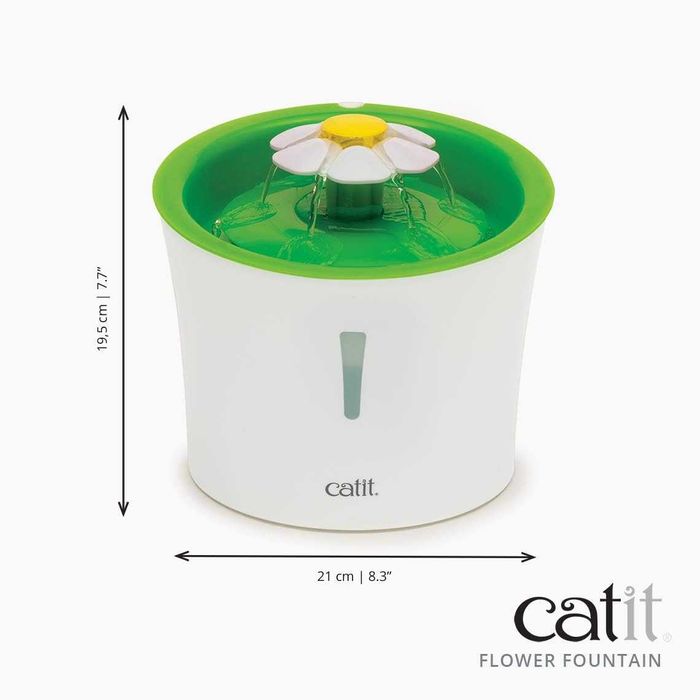 PORTES GRÁTIS - Fonte para Gatos 3L CATIT 43742W Bebedouro fonte flor