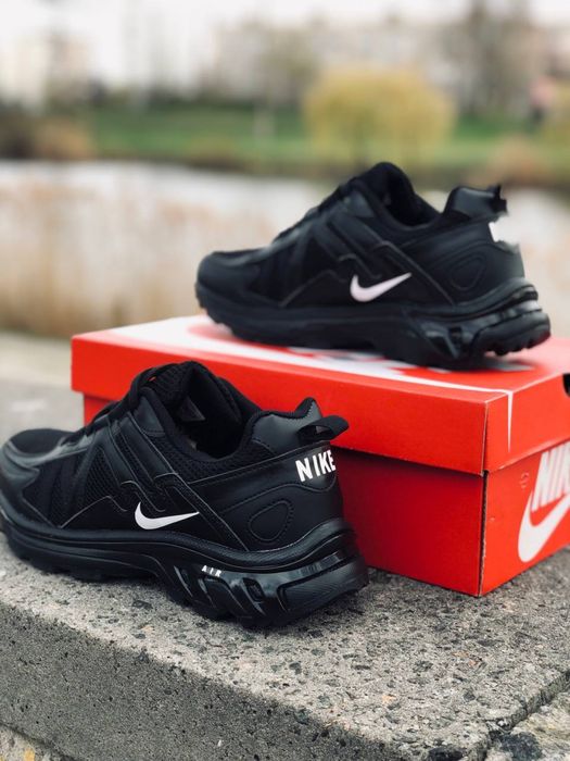 Лето 2026 / Nike мужские кроссовки / летние кросовки Найк / беговые красовки / черные мужские красивки найк / сеточные / натуральная кожа
